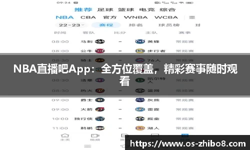 NBA直播吧App：全方位覆盖，精彩赛事随时观看